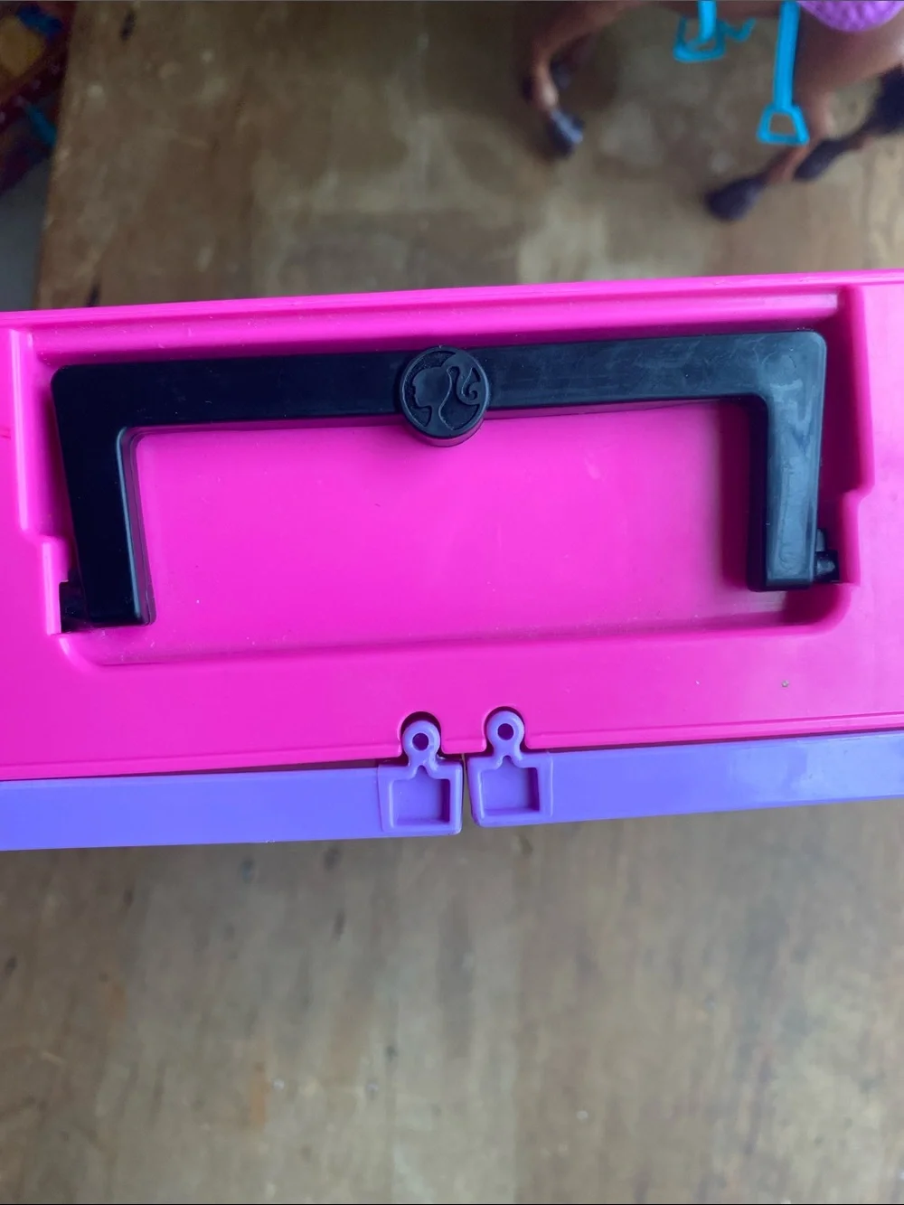 Barbie Lavender and Pink Doll Closet and Mattel Horse